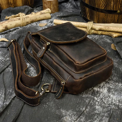 High Quality Genuine Leather Shoulder Bag For Men