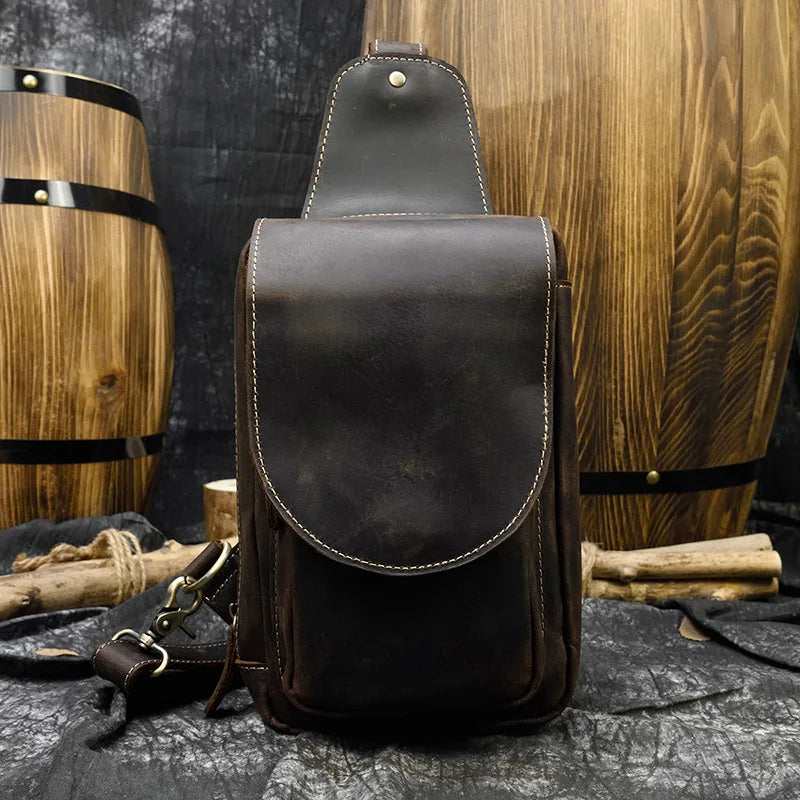 High Quality Genuine Leather Shoulder Bag For Men