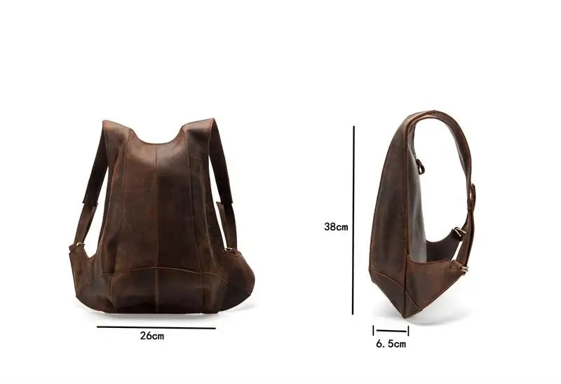 Anti-Theft Leather Shoulder Backpack For Women