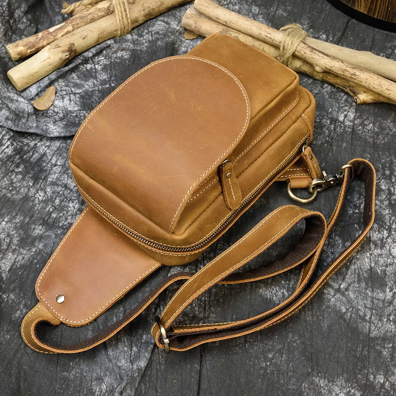 High Quality Genuine Leather Shoulder Bag For Men