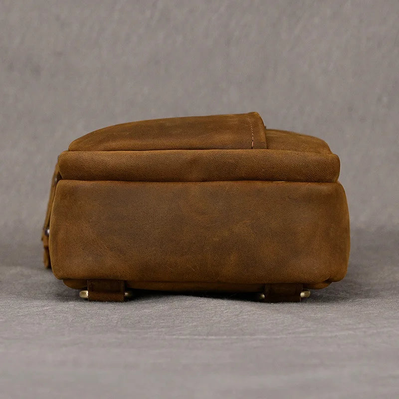 Retro Leather Crossbody Bag Men