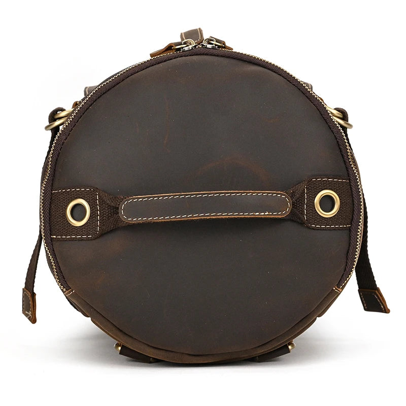 Vintage Leather Backpack / Duffle Bag For Men