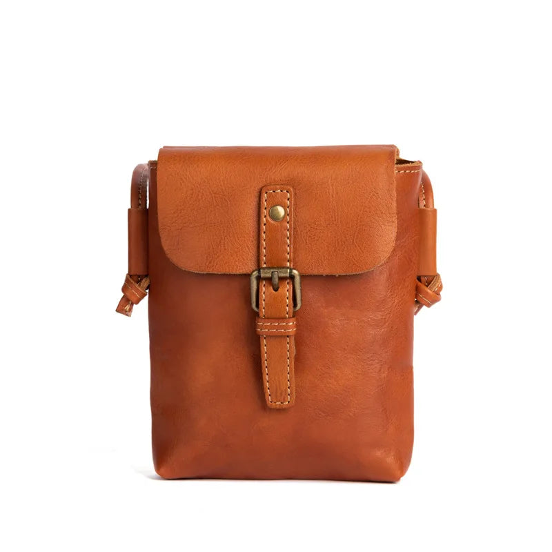 Retro Leather Small Shoulder - Crossbody Women's Bag