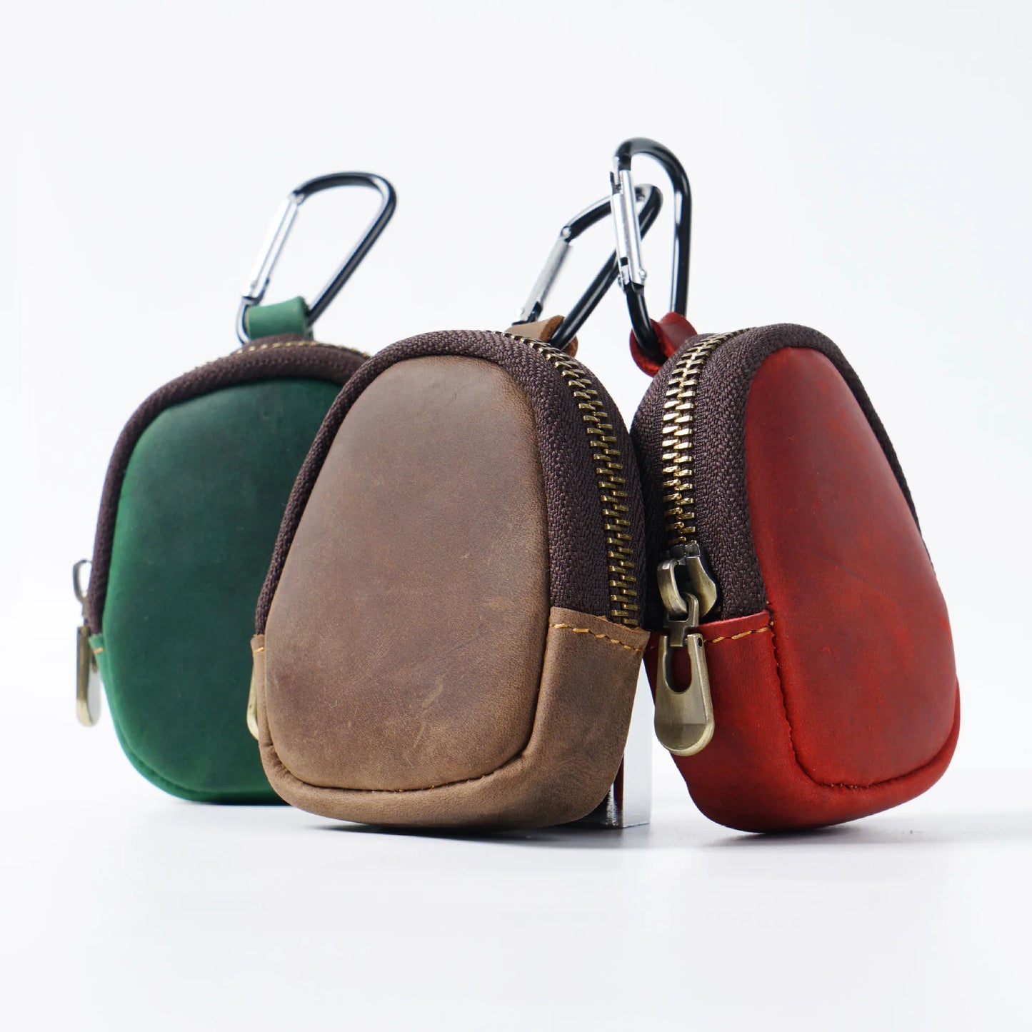 Retro-Style Multifunctional Genuine Leather Key Holder & Coin Purse